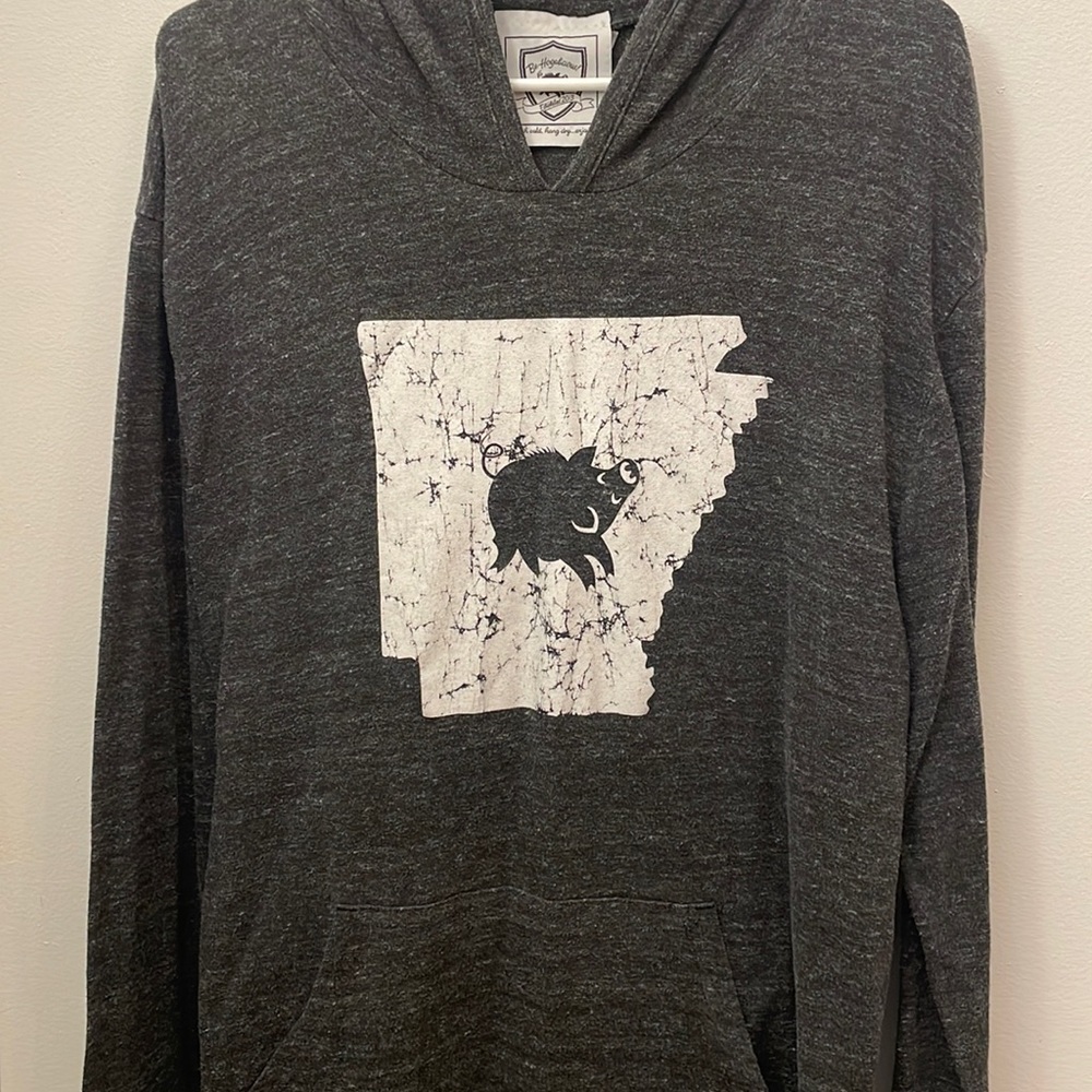 Arkansas Razorbacks long sleeve hooded tee 2XL